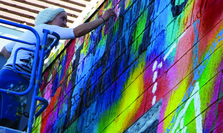 Santa Clara’s Uniqueness Put on Display in New Mural Lawrence Station Center/#LawrenceStationCenter Lila Gemellos