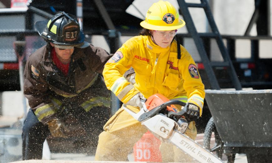 NorCal First Alarm Girls Fire Camp, NorCal First Alarm Girls Fire Camp firefighting training Santa Clara Fire Training Facility