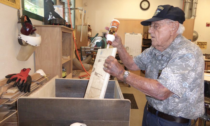 Joe Aboussleman makes the most of the Santa Clara Senior Center Woodshop classes