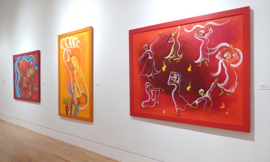 The Sikh Art Exhibit at Triton Museum, called Expressions of Divinity, celebrates the 550th anniversary of the birth of Guru Nanak.