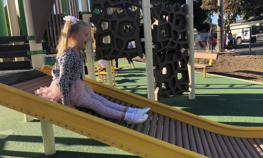 Ponderosa Elementary School has a new playground. They have introduced their new accessible playground, made for all students.