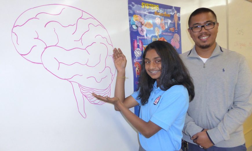 Stratford Raynor Middle School student Diya Pendyala placed in the North South Foundation 2019 National Brain Bee. This Sunnyvale student is a brainy bee.