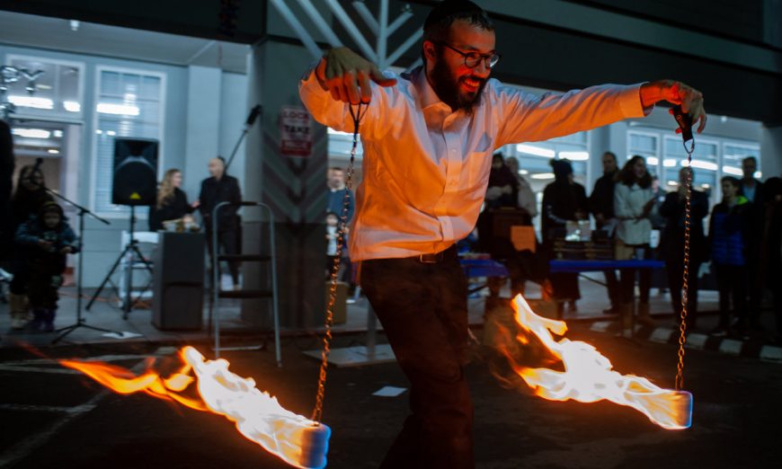 Chabad of Santa Clara celebrated Chanukah, or the Festival of Lights, with the Santa Clara. They held a big festival with a Menorah lighting.