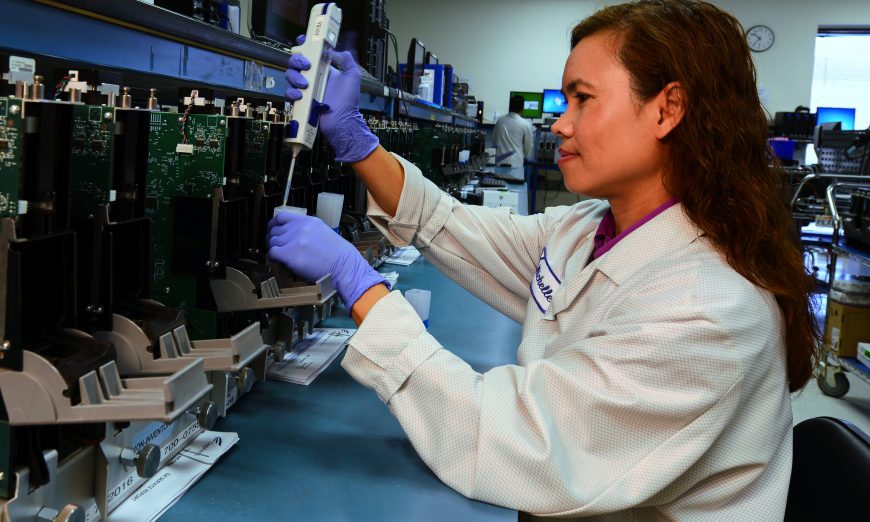 Cepheid is busy producing their rapid COVID-19 Tests. They are working around the clock and shipping out over 1 million cartridges.
