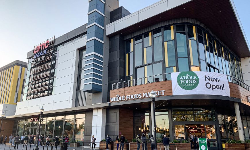 Downtown Sunnyvale welcomed the new Whole Foods and AMC Theater. However, the movie theatre had to quickly close do to COVID-19 restrictions.