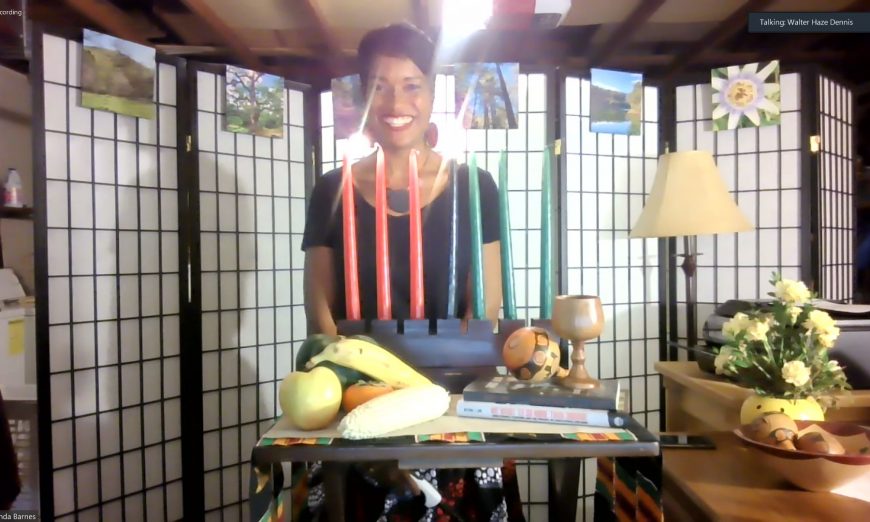 The African American community at Mission College held an online Kwanzaa Celebration to hold the annual ceremony with permission of the elders.
