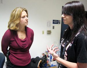 Detectives Speak to Girls about Cyberbullying