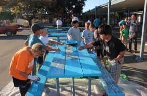 Santa Clara Cub Scouts from Pack 43 Provide Service to Santa Clara School
