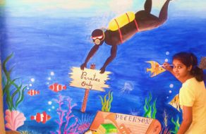 Santa Clara Student Paints Mural at her Former Middle School