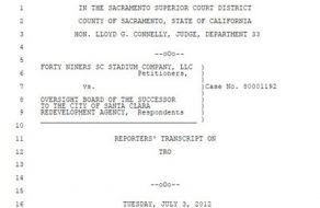 Sacramento Court Blocks County’s $30 Million Santa Clara RDA Money Grab
