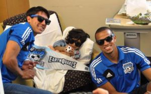 SJ SOCCER STARS BRING SMILES TO KIDS AT KAISER SANTA CLARA