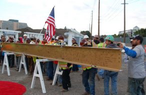 Stadium Celebrates “Topping Out” Ceremony