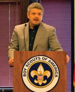 Sharks Coach McLellan Speaks at Scout Breakfast