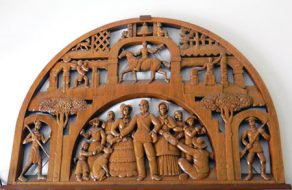 Art in Our City: Historic Wood Carved Scenes Adorn Post Office Wall