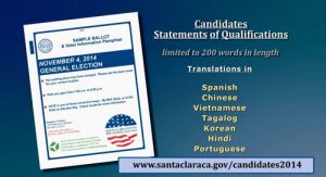 MAYOR AND COUNCIL CANDIDATE BALLOT STATEMENTS POSTED ONLINE