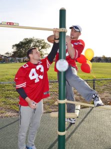 49ers and Optum Complete Outdoor Fitness Center at Don Callejon School