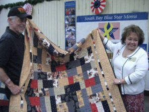 Blue Star Moms Award 28 Quilts of Valor