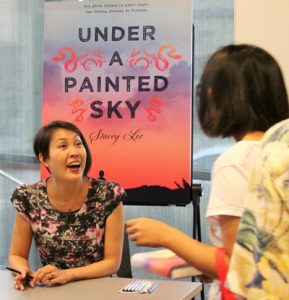 Author Stacey Lee Gives Library Talk