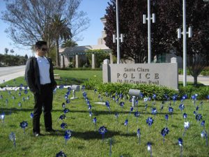 Police Pinwheels for Prevention Garden Raises Awareness of Child Abuse