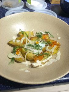 Roots & Rye’s Chef Julian Yeo Gives Macy’s Cooking Demonstration