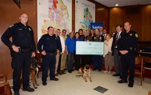 Rotary Club Donation to Sean M. Walsh Memorial For New SCPD K-9