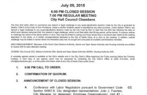 Consolidated Agenda Simplifies Santa Clara City Council Meetings
