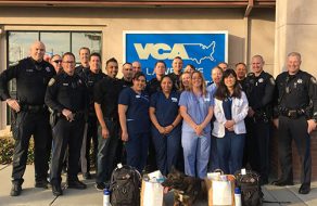 VCA Lawrence Animal Hospital Donates K9 Trauma Kits to SCPD