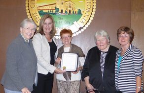 Mayor Lisa Gillmor Signs AAUW Equal Pay Day Proclamation