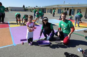 Comcast Volunteers Brighten Hughes Elementary School