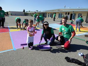 Comcast Volunteers Brighten Hughes Elementary School