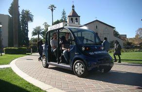 Self-Driving Shuttles Hope to Make the Grade at SCU