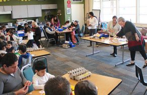 Families of Scott Lane State Preschool Learn New Math Games