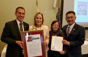 Library Director Hilary Keith Recognized as Woman of the Year by State Senator Bob Wieckowski