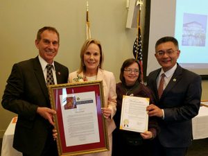 Library Director Hilary Keith Recognized as Woman of the Year by State Senator Bob Wieckowski