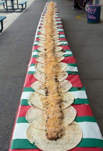 Hughes Elementary School Third Graders Make Giant Burrito
