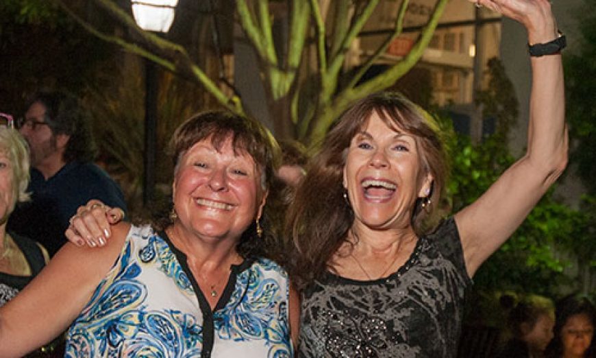 Santa Clarans Cut Loose at Annual Street Dance