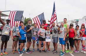 Runners Sweat for Vets