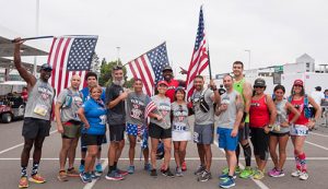 Runners Sweat for Vets
