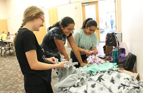 Girl Scouts Make Handmade Blankets with Love