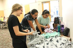Girl Scouts Make Handmade Blankets with Love