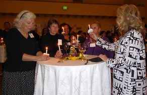 Lighting Up the Night in Memory of Lives Lost to Domestic Violence
