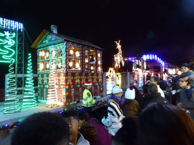 Santa Embraces Public Transportation
