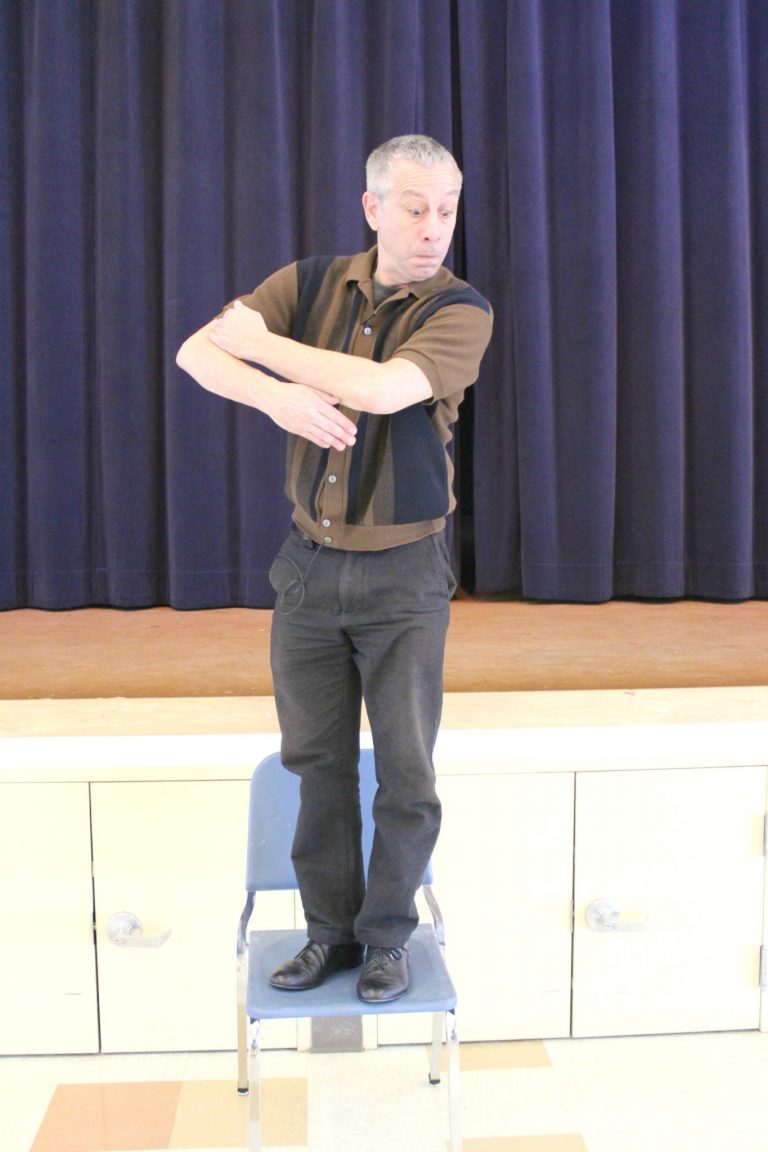 Professional Storyteller Michael Katz Shares Life Lessons Through Stories at Peterson Middle School
