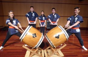 San Jose Taiko Drummers Energize SCU Music @ Noon Audience