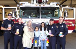 Girl Scout Treats Every Single Santa Clara Firefighter to Cookies