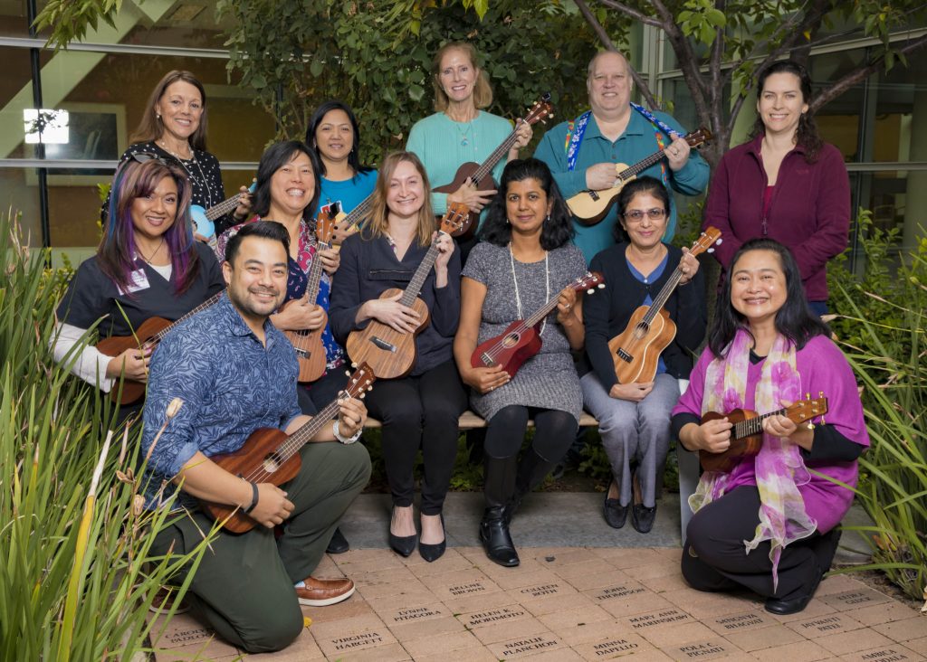 Ukuleles Enhance Employee