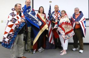 Blue Star Moms Enfold Veterans in Quilts of Valor and Love