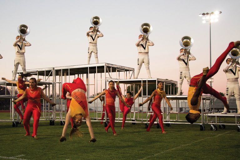 Vanguard Competes at DCI West, Exhibits at Santa Clara High School