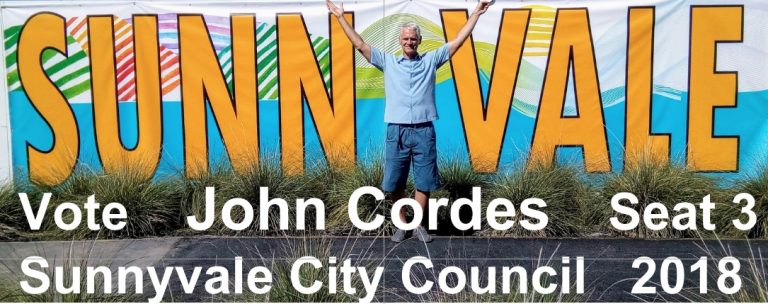 Sunnyvale City Council Seat #3 Candidate: John Cordes