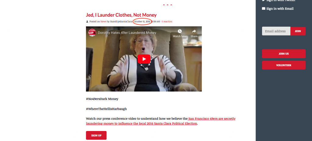 Stand Up For Santa Clara Dorthy Rosa endorses Lisa Gillmor 49ers
